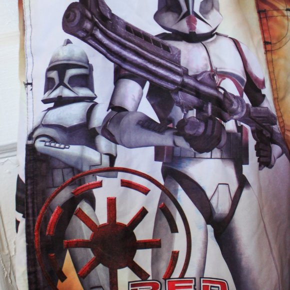 STARWARS Men's Graphic Long Swimwear Shorts Lucasfilm Ltd Size Large Pre-owned - Picture 5 of 9